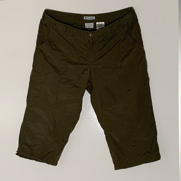 Columbia Sportswear olive knee/capri pant size 14 - Picture 2 of 7